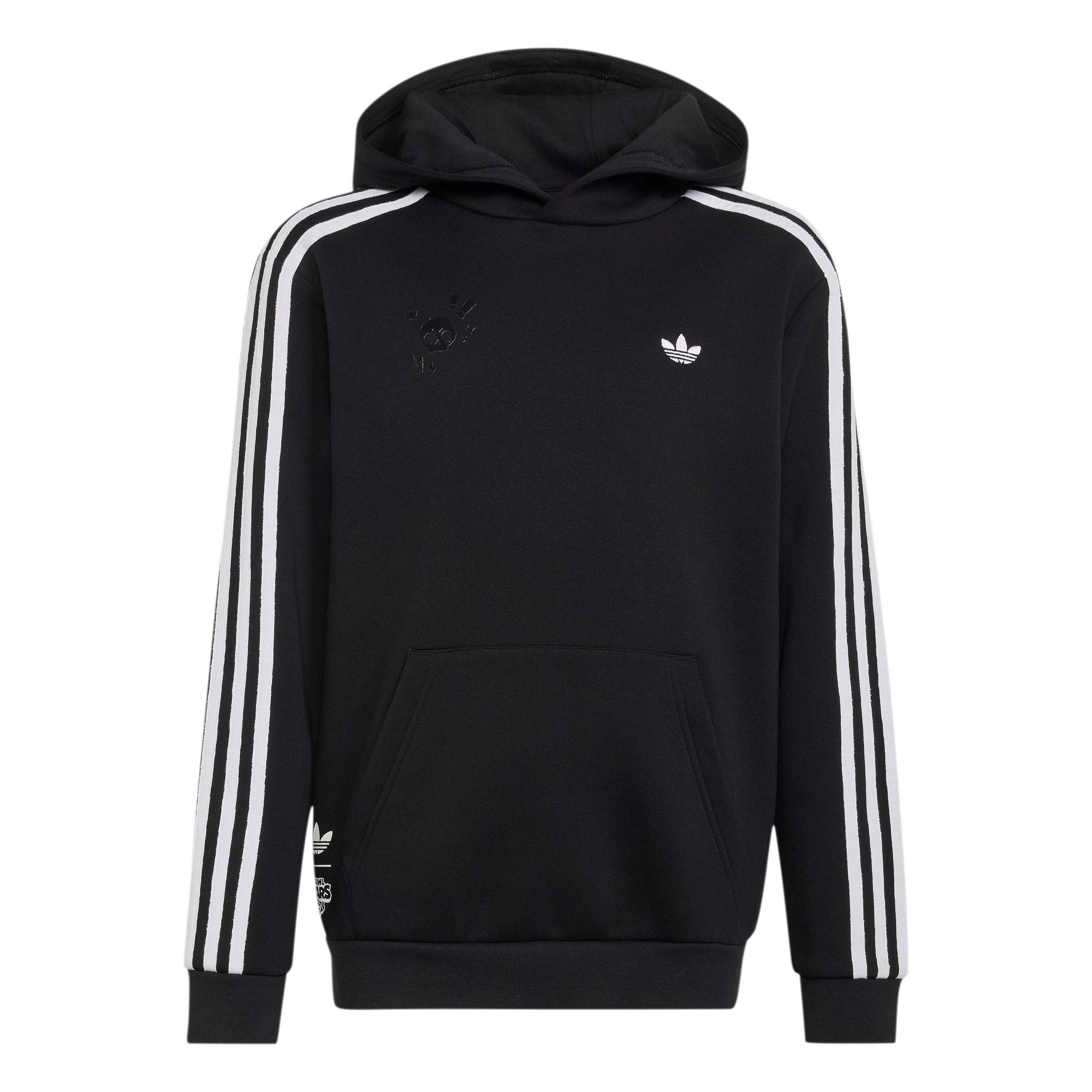 adidas Originals Big Boys' Graphic Loose Hoodie - Black - BLACK